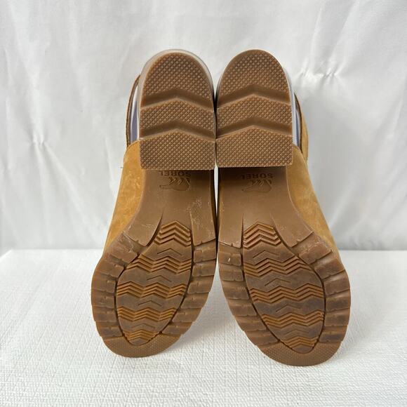 Sorel Sandals Womens Size 8.5 Nadia Slingback Block Heeled Brown Open Toe Tan - Picture 10 of 10